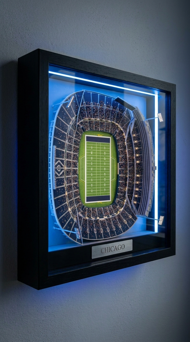 The Stadium Vault™ — 3D LED Stadium Wall Art