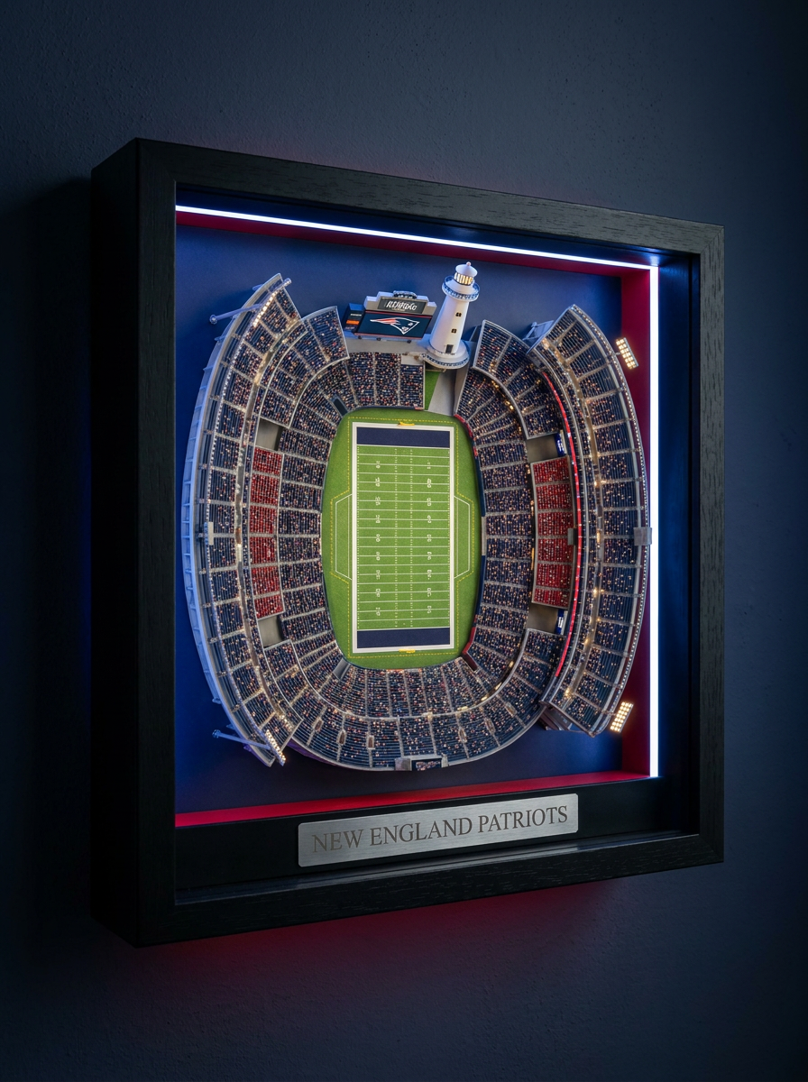 The Stadium Vault™ — 3D LED Stadium Wall Art