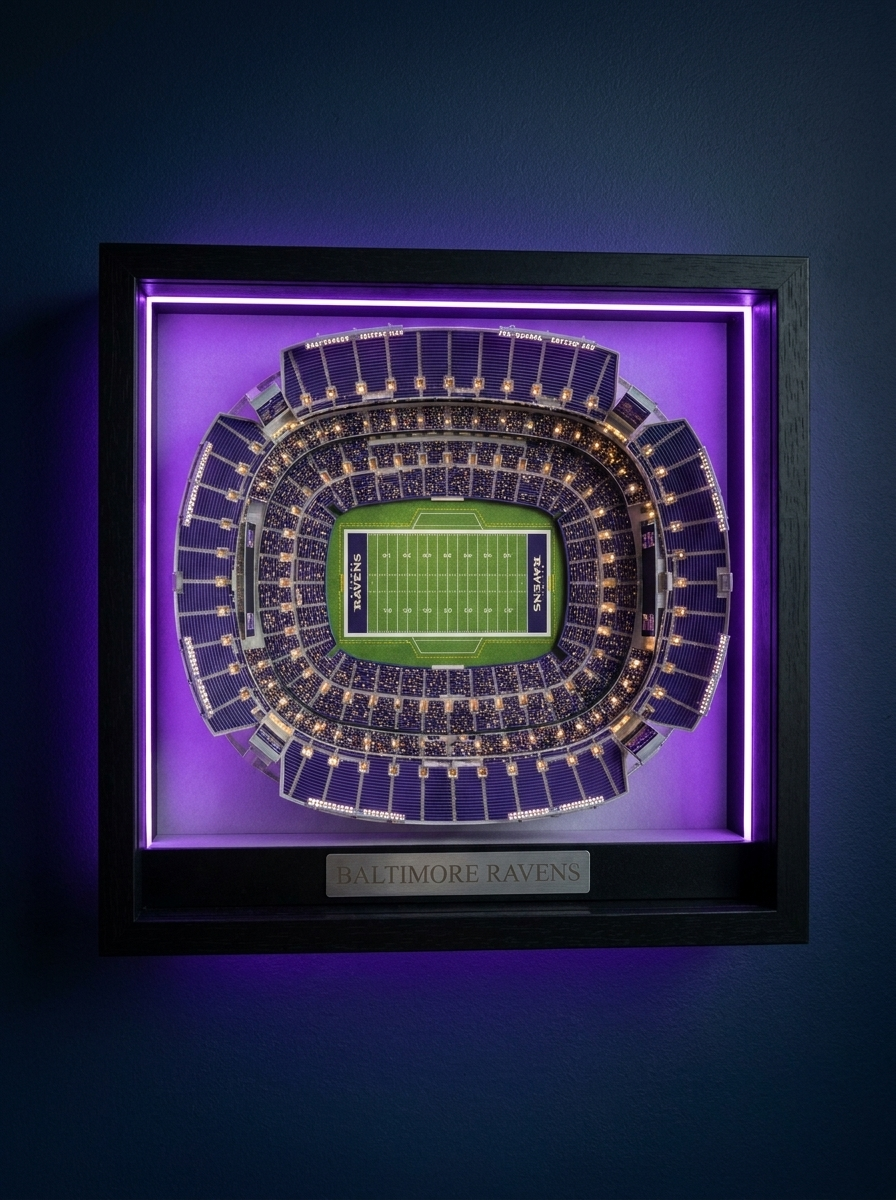 The Stadium Vault™ — 3D LED Stadium Wall Art