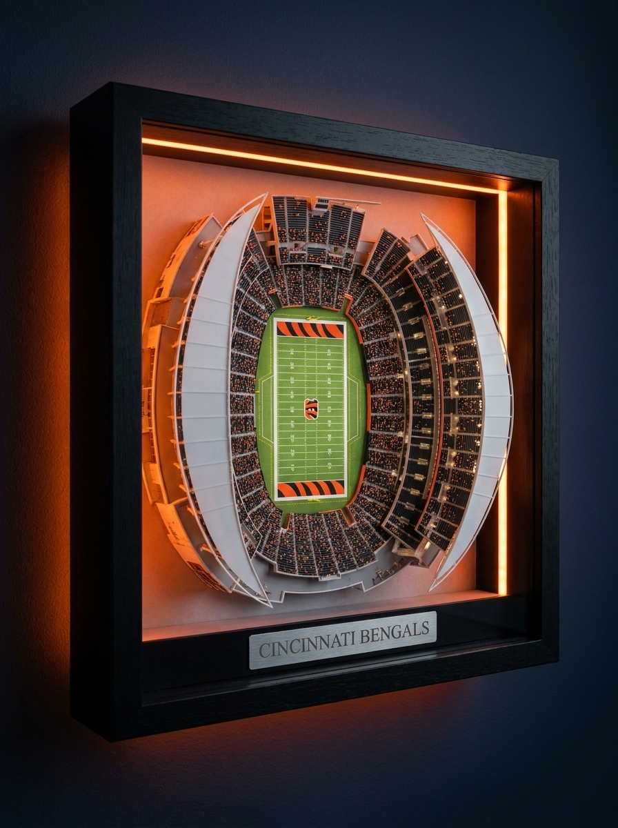 The Stadium Vault™ — 3D LED Stadium Wall Art
