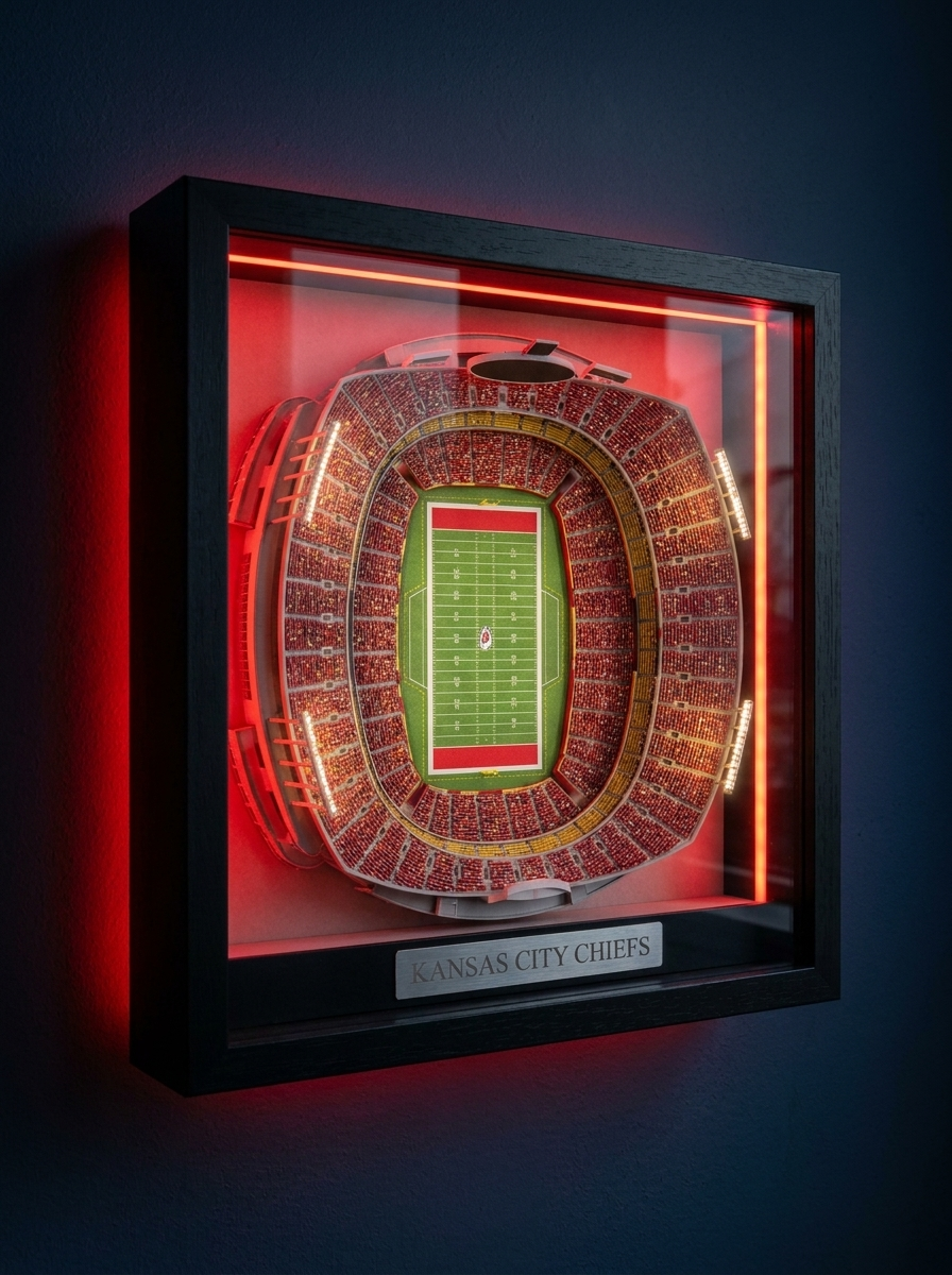 The Stadium Vault™ — 3D LED Stadium Wall Art