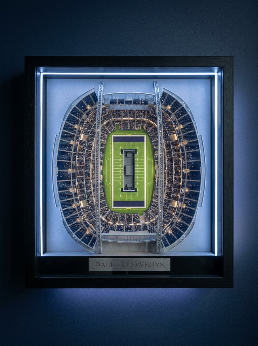 The Stadium Vault™ — 3D LED Stadium Wall Art