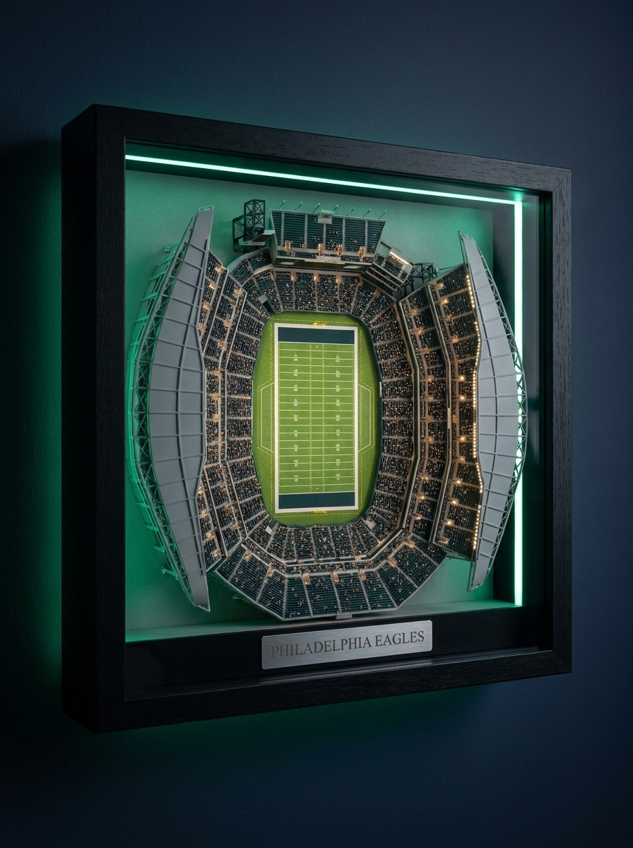 The Stadium Vault™ — 3D LED Stadium Wall Art