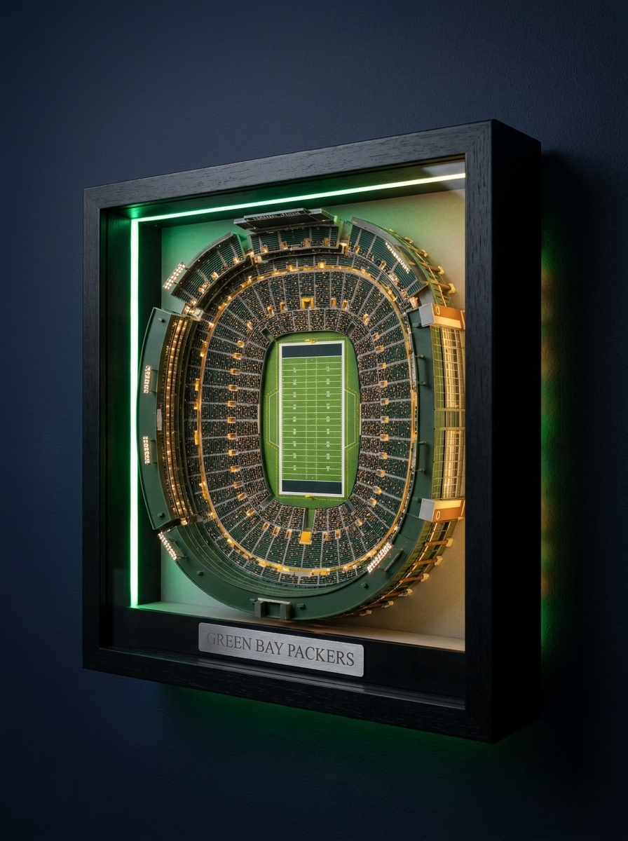 The Stadium Vault™ — 3D LED Stadium Wall Art
