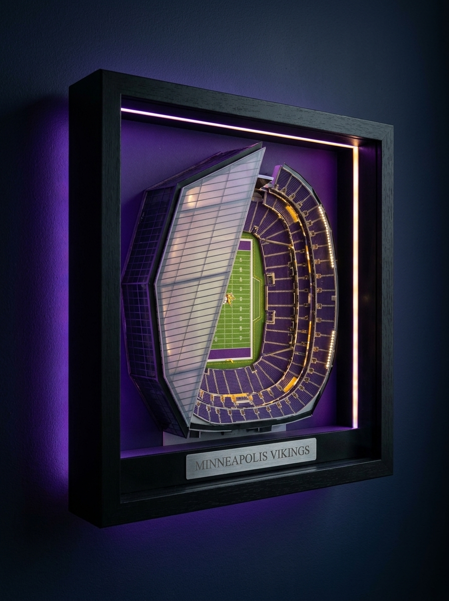 The Stadium Vault™ — 3D LED Stadium Wall Art