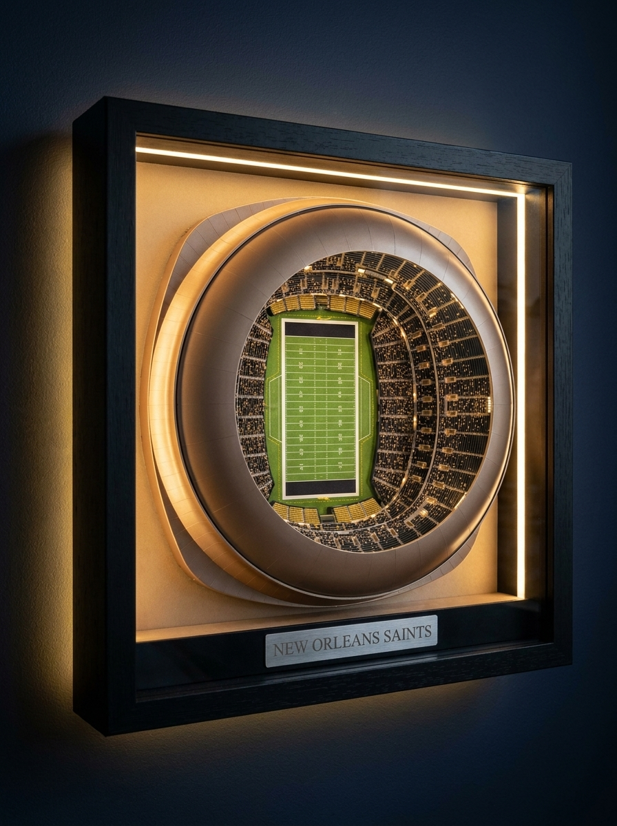 The Stadium Vault™ — 3D LED Stadium Wall Art