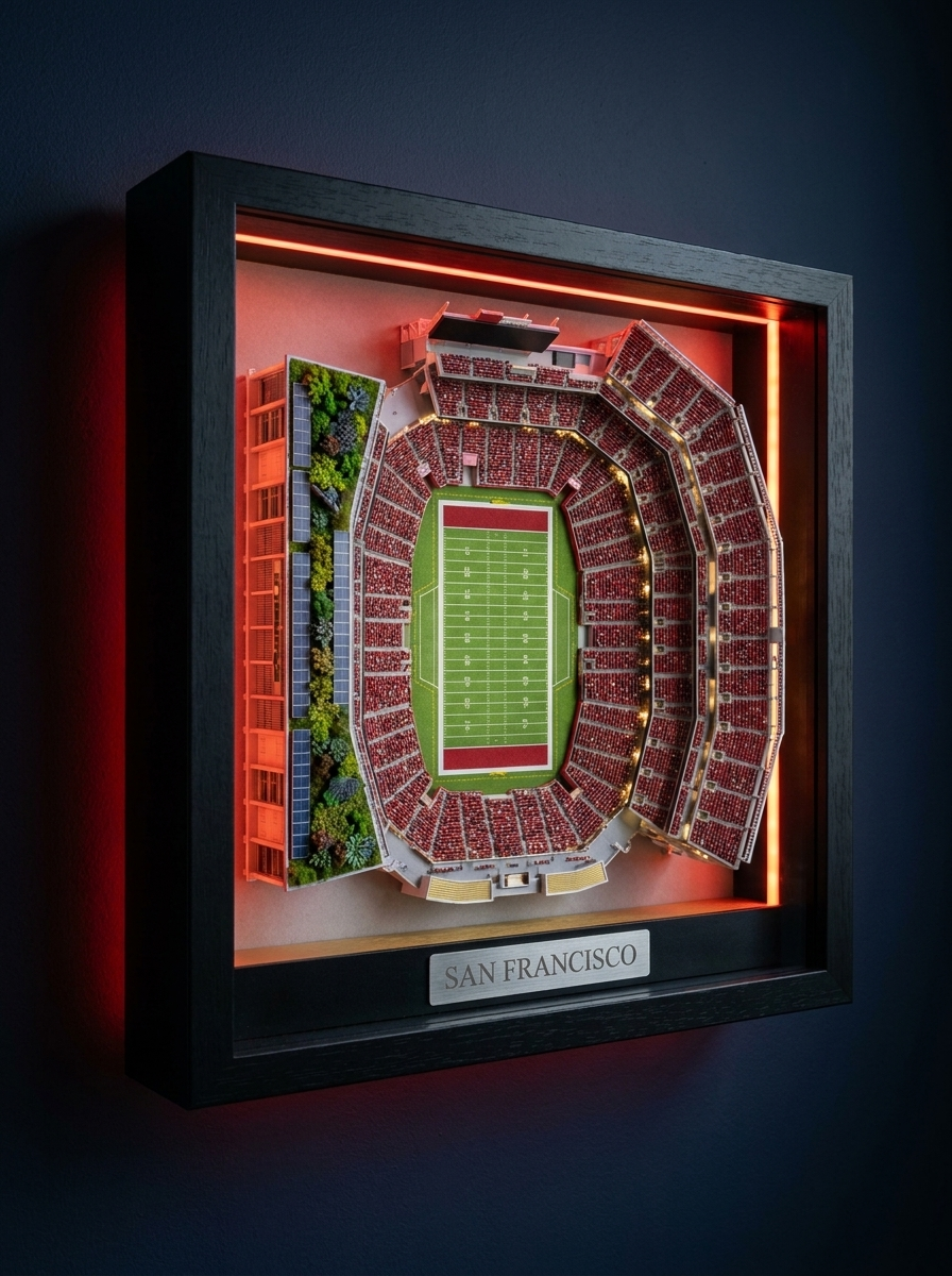 The Stadium Vault™ — 3D LED Stadium Wall Art