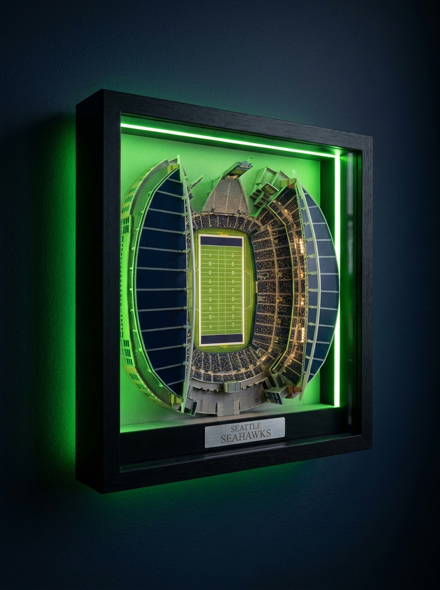 The Stadium Vault™ — 3D LED Stadium Wall Art